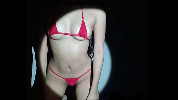 Innocent 18  girl in tiny lingerie.