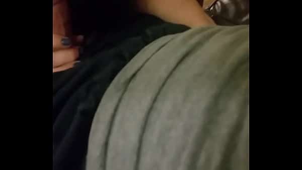 Plug sucks cock in hotel room with husband less than a foot away, asleep in bed