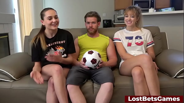 After playing strip soccer, they go into the swimming pool to enjoy some hardcode fun