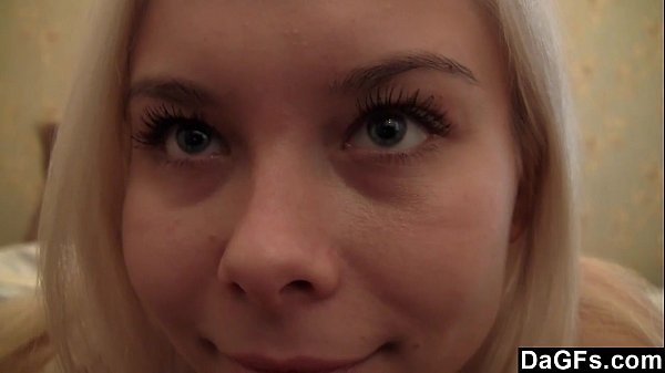Dagfs – Cute Blonde Sliding Dildo In Her Pussy