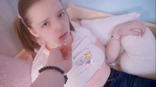 ROUGH SEX with TEEN GIRL and CREAMPIE in a BALD PUSSY by step DADDY